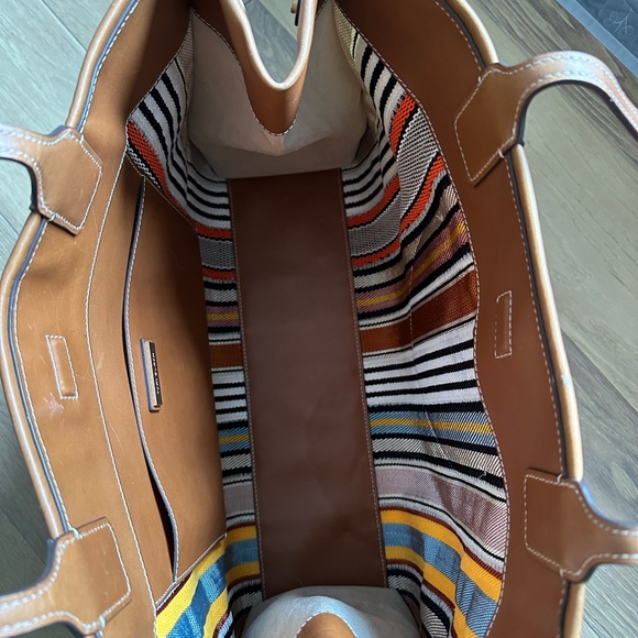 Tory Burch Ella Webbing Pathchwork Tote - Picture 4 of 8